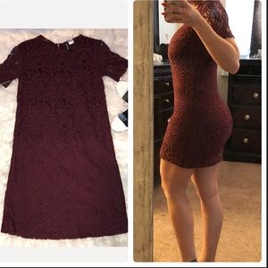 ‼️NEW‼️Divided H & M - Dress - Burgundy mini dress